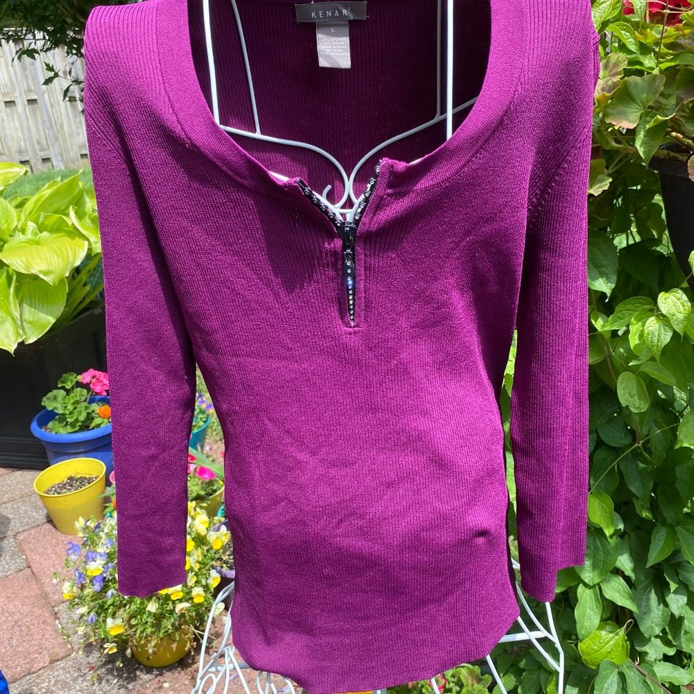 Kenar knit top with bling!